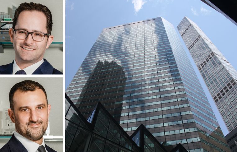 Eastdil Secured's Gary Phillips and Will Silverman, and 590 Madison Avenue.