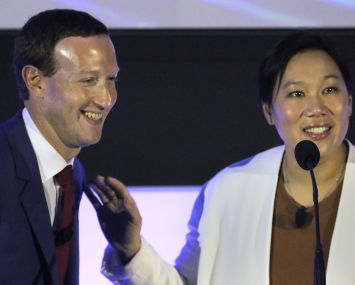 Mark Zuckerberg and Priscilla Chan.