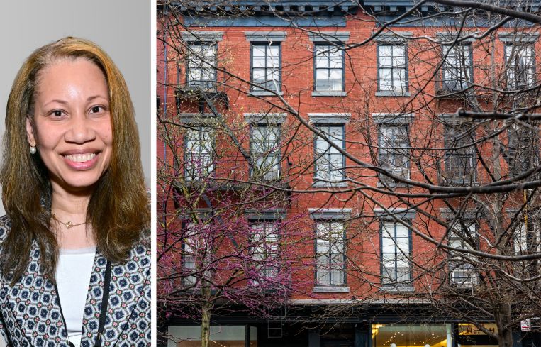 Empire State Development's Hope Knight and apartment buildings in New York City.