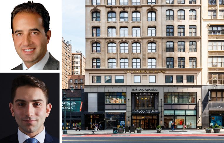 Newmark's Jared Horowitz and Will Grover, and 19 West 34th Street