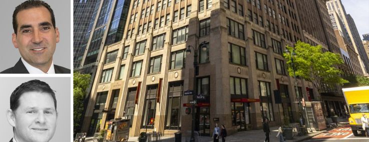Jon Fanuzzi, Eric Cagner, and Matthew Leon of Newmark, and 180 Madison Avenue.