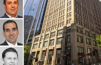 Jon Fanuzzi, Eric Cagner, and Matthew Leon of Newmark, and 180 Madison Avenue.