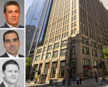 Jon Fanuzzi, Eric Cagner, and Matthew Leon of Newmark, and 180 Madison Avenue.