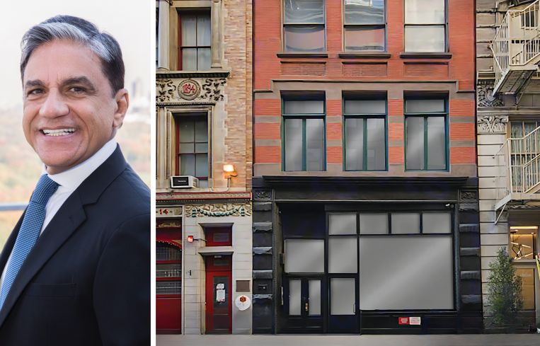 The Moinian Group CEO Joseph Moinian and 12 East 18th Street.