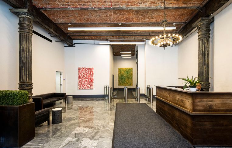 Lobby of the Puck Building at 295 Lafayette Street.