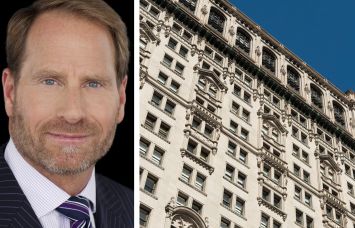 Helmsley Spear president and CEO Kent Swig and 111 Broadway.