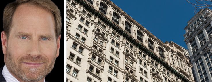 Helmsley Spear president and CEO Kent Swig and 111 Broadway.