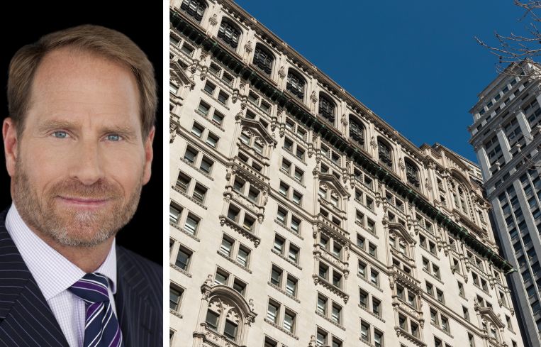 Helmsley Spear president and CEO Kent Swig and 111 Broadway.