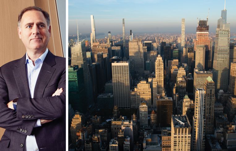 Matt Salem, head of real estate credit at KKR, and midtown Manhattan.