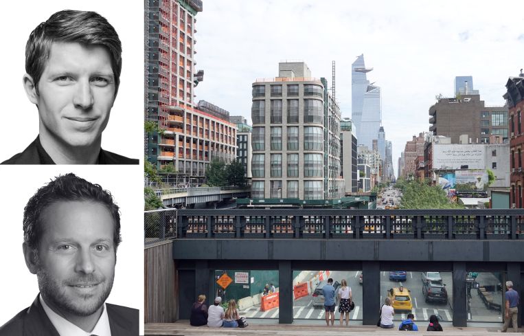 Michael Hunter Coghill and Chad Sinsheimer of Adirondack Capital Partners and the High Line park.