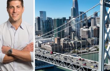 Ryan Masiello, co-founder at VTS, and the San Francisco skyline.