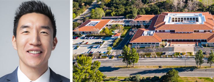 Spencer Rose, managing principal at the Palisade Group, Terence Kim of Cross Ocean Partners, and The Park Calabasas at 4500 Park Granada, Calabasas, Calif.