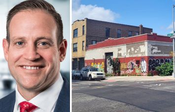 Sean Kelly, partner at Ariel Property Advisors, and 224 3rd Avenue, Brooklyn.