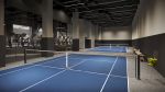 A pickleball court at 25 Water Street.