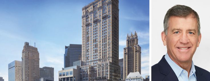 One Grand Central and Thomas Durels, executive vice president real estate for Empire State Realty Trust.