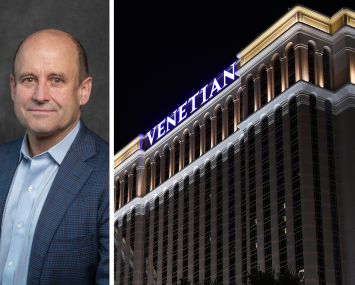 Vici CEO Edward Pitoniak and the Venetian Las Vegas.