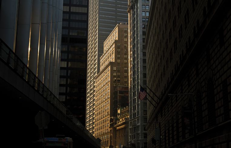 Buildings in Downtown Manhattan.
