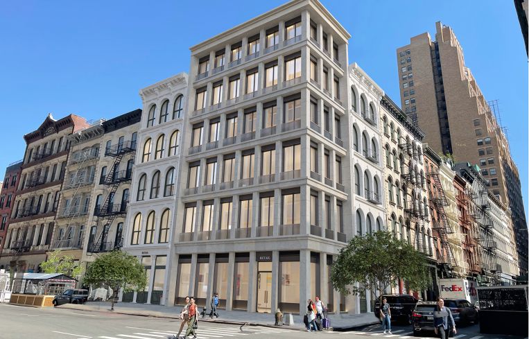 A rendering of 32-34 Walker Street.