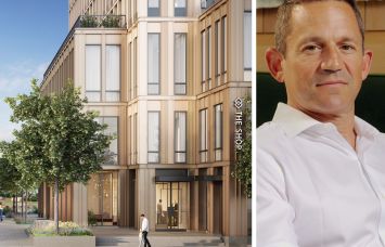 A rendering of 420 Carroll, Brooklyn and The Domain Companies co-CEO Matthew Schwartz.