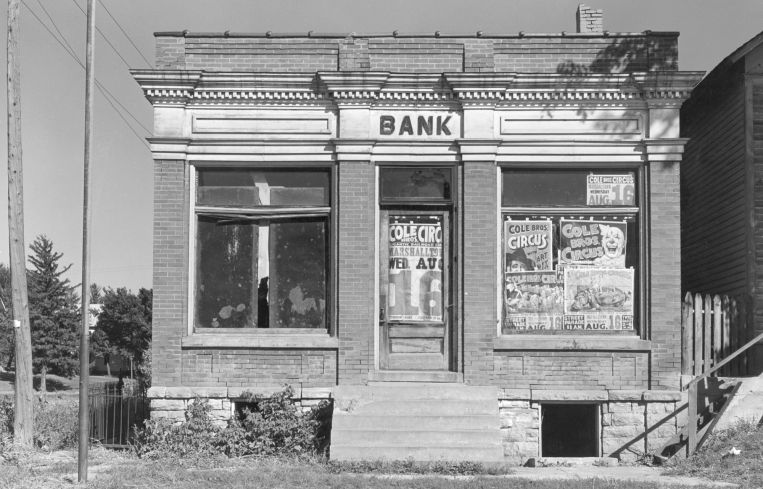 An abandoned bank from 1939.