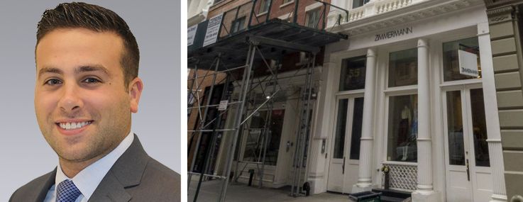 Odd Muse founder Aimee Smale, Colliers Vice President of Retail Jake Horowitz, and 55 Mercer Street.