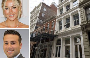 Odd Muse founder Aimee Smale, Colliers Vice President of Retail Jake Horowitz, and 55 Mercer Street.
