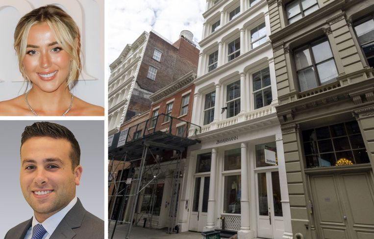 Odd Muse founder Aimee Smale, Colliers Vice President of Retail Jake Horowitz, and 55 Mercer Street.