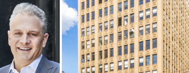 GFP Real Estate's Allen Gurevich and Matthew Colavita, and 322 Eighth Avenue.