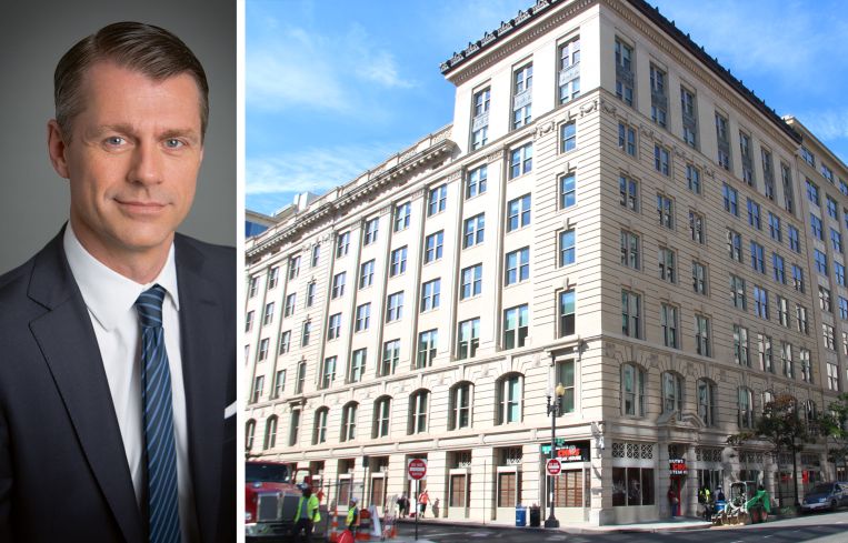 Brian Kingston, CEO of Real Estate at Brookfield Property Partners, and 750 9th Street NW, Washington, D.C.