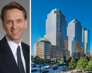 Brookfield CEO Bruce Flatt and 225 Liberty Street.