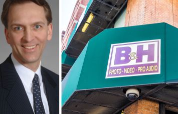Brookfield's Bruce Flatt and the awning at B&H Photo.