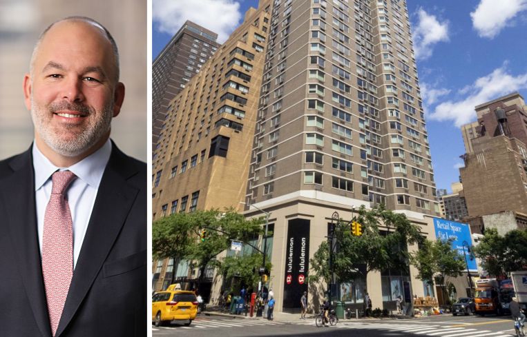 Nuveen Global Head of Real Estate Chris McGibbon and 201 East 86th Street.