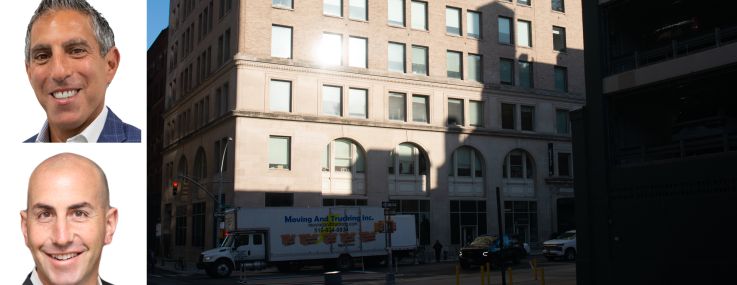 Newmark's David Falk, Daniel Levine, and Jason Greenstein, and 148 Lafayette Street.