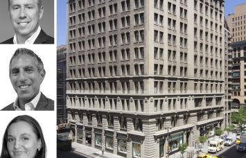 Newmark's David Falk, Daniel Levine, and Paige Raisides, and 101-104 Fifth Avenue.