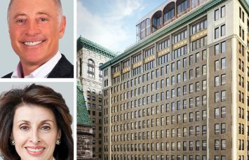 CBRE's David Hollander and Mary Ann Tighe and 295 Fifth Avenue.