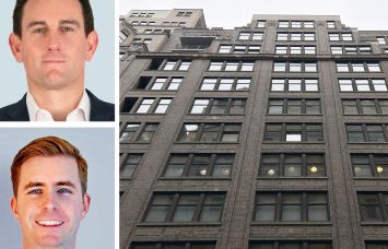 CBRE's Doug Middleton and Jack Stillwagon, and 229 West 36th Street.