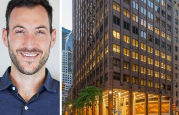 Douglas Feinberg, senior director of real estate at Industrious, and 560 Lexington Avenue.