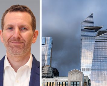 Colliers' Frank Wallach and buildings in Hudson Yards.