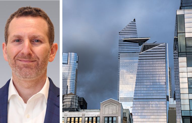 Colliers' Frank Wallach and buildings in Hudson Yards.