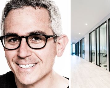 KPG Funds co-founder and CEO Greg Kraut and office space in 40 Crosby Street.