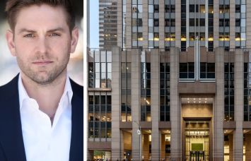 Harlan Strader, vice president of leasing at Silverstein Properties, and 1177 Avenue of the Americas.