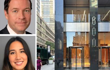 Cushman & Wakefield's Harry Blair and Natalie Tobar-Romero, and 600 Lexington Avenue.
