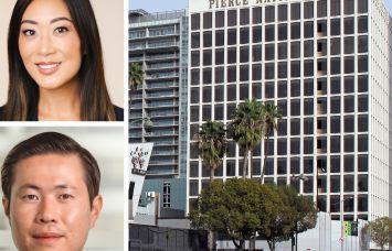 Jamie Lee of Jamison Properties, Andrew Chen of Beach Point, and 3807 Wilshire Boulevard.