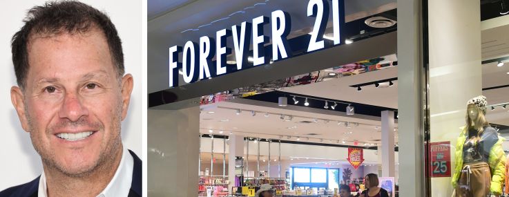 Jamie Salter, Chairman and CEO of Authentic Brands Group, and a Forever 21 store.