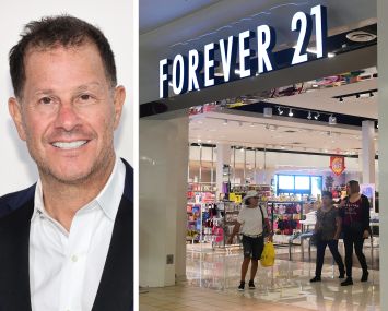 Jamie Salter, Chairman and CEO of Authentic Brands Group, and a Forever 21 store.