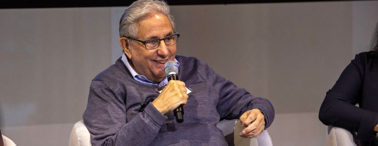 Jeff Gural speaks on a panel at Commercial Observer's Future of New York event.