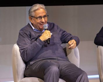 Jeff Gural speaks on a panel at Commercial Observer's Future of New York event.