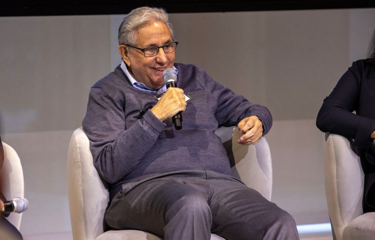 Jeff Gural speaks on a panel at Commercial Observer's Future of New York event.