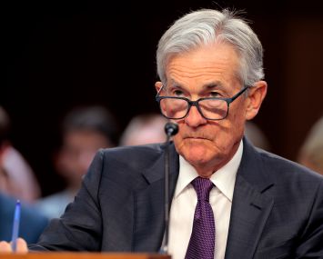Federal Reserve Chair Jerome Powell testifies before the Senate Banking Committee.