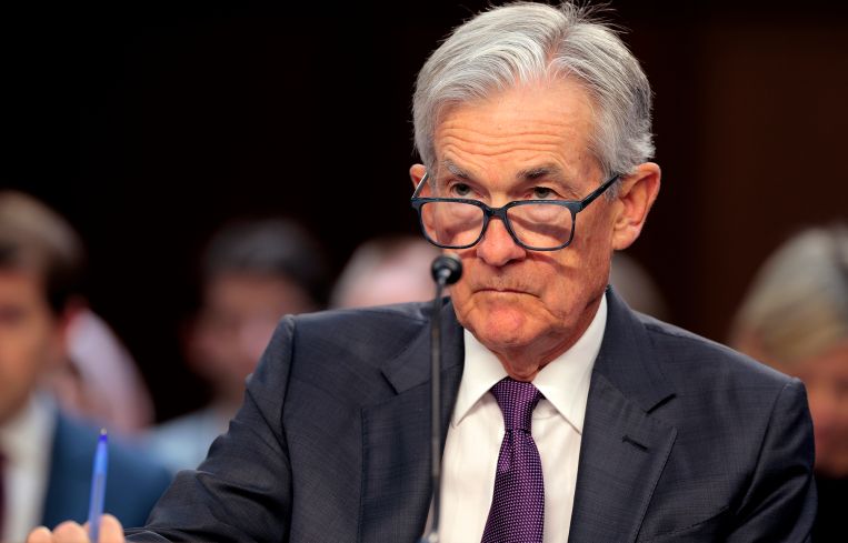 Federal Reserve Chair Jerome Powell testifies before the Senate Banking Committee.